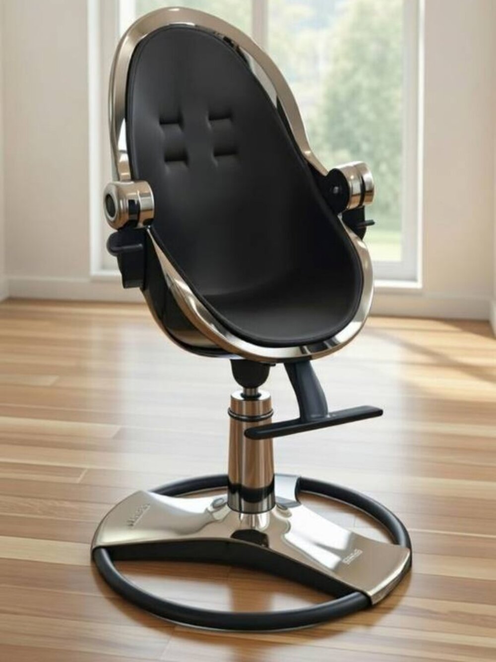 Bloom Fresco Pedestal Kid's High Chair (Dark Chrome) [$799 retail!]